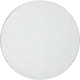 24 Inch Glass Table Top | 1/4" Thick Tempered Polished Pencil Edge | 24" No Bevel Premium Round Flat Circular Plate Glass | Perfect Circle