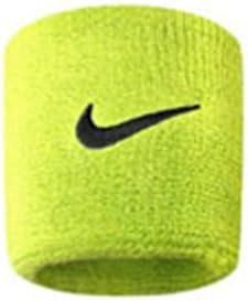 Amazon Co Jp Nike ナイキ リストバンド スウッシュ ロゴ 2個入り 両手 ペア売り リスト バンド アトミックグリーン ブラック Nnn04 710os 服 ファッション小物