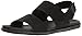 ALDO Men's Antoniel Flat Sandal, Black Leather, 11 D US
