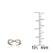 Hoops & Loops Rose Gold Flashed Sterling Silver Figure 8 Infinity Toe Ring