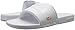 Lacoste Women’s Fraisier Slides,White/Pink Synthetic,7 M US