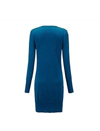 Cárdigan de manga larga para mujer, cuello en V, con botones a presión, suave, básico, de punto, color sólido, con bolsillo