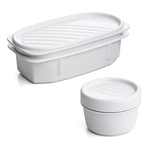 Borsa Termica Porta Pranzo Impermeabile - Urban Food Casual 3L | 4 Contenitori: 2x0,5L + 2x0,2L | Triplo Strato Isolante | Corpo Semirigido | Tasca Interna | 22,5x10x22 cm, Nero