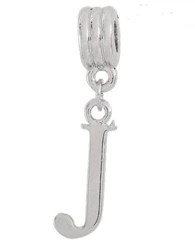 Jewelry Monster Silver Finish Dangling Letter J Charm Bead For Snake Chain Charm Bracelet Buy Online In Bahamas At Bahamas Desertcart Com Productid