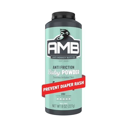 Anti Monkey Butt Baby Powder - Talc-Free Cornstarch Powder for Diaper Rash Prev…