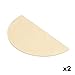 Ceramic Half Moon Heat Deflector, Large Half Moon Pizza Stone