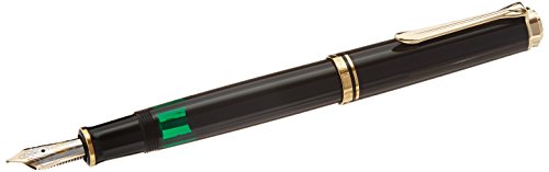 PELIKAN Souveran Fountain Pen-Fine, Black (980128)