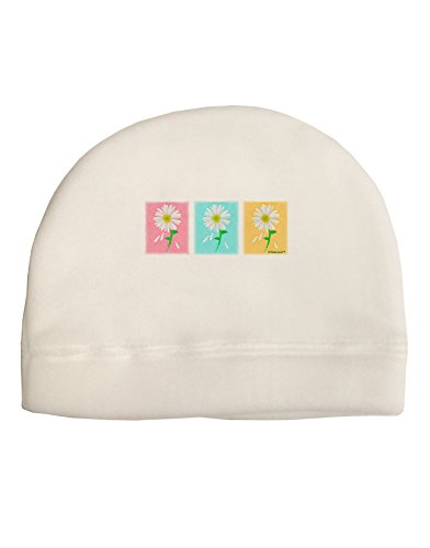 TooLoud Pretty Daisies Watercolor Child Fleece Beanie Cap Hat