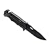 FORCE Tactical Knives Spring Assisted Opening Folding Pocket Knife Camping Outdoor Knife Partially Serrated Clip Point Blade Stainless Steel