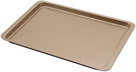 Plataplus Nonstick Rectangle Cookie Sheet Pan Bakeware 14.5”x10” Glod