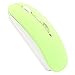 SROCKER T3 Ultra-thin 2.4GHz Wireless Silent Click Optical Mouse/Mice 3 Adjustable DPI Levels with 4 Buttons and Nano USB Receiver for Laptop/PC/Mac(Green)