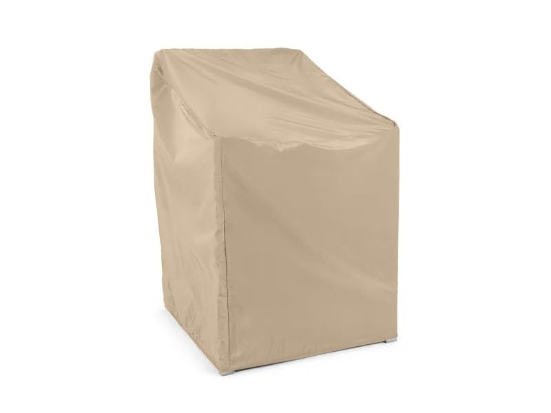 Photo 1 of Covermates Outdoor Chair Cover - Light Weight Material, Weather Resistant, Elastic Hem, Seating and Chair Covers, 32W x 32D x 35H, Classic Tan