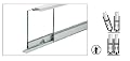 C.R. LAURENCE S710A36 CRL Satin Anodized 36" Security Anti-Lift Track Assembly