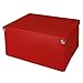 Pop N’ Store Decorative Storage Box with Lid, Collapsible and Stackable, Large Mega Box, Interior Size (9.75”X9.75”X5.75”), Red