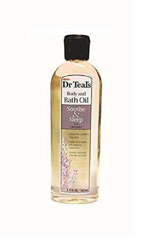 Dr Teals Body & Bath Oil with Lavender, Soothe & Sleep, 8.8 Fl Oz