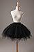 Honeystore Women's Short Vintage Ballet Bubble Puffy Tutu Petticoat Skirt Black