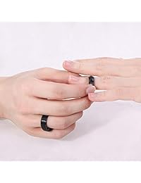 Shuremaster 6mm 8mm Tungsten Carbide Wedding Ring Band for Men Women Step Edge Black Silver Engraved I Love You Comfort Fit 4-15