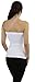 ToBeInStyle Women's Seamless Bandeau Tube Top Ribbed Without Pad - White - One Size