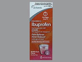 Actavis Children's Ibuprofen Bubble Gum Flavor - 4 oz, Pack of 5