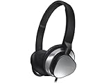 Creative HITZ MA2300 On Ear Headphone with 30mm Drivers, Flat Folding Ear Cups, In-Line Remote and Mic - Black