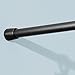 iDesign Cameo Metal Tension Curtain Rod for Bathtub, Shower Stall, Closet, Doorway, Expandable 50”-87”, Matte Black