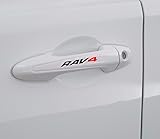 TOYOTA RAV4 DOOR HANDLE DECALS (4 DECALS BLACK & RED ONLY!!)