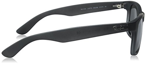 Ray-Ban JUSTIN - RUBBER GREY/GREY TRANSP. Frame GREY SILVER MIRROR GRADIENT Lenses 51mm Non-Polarized