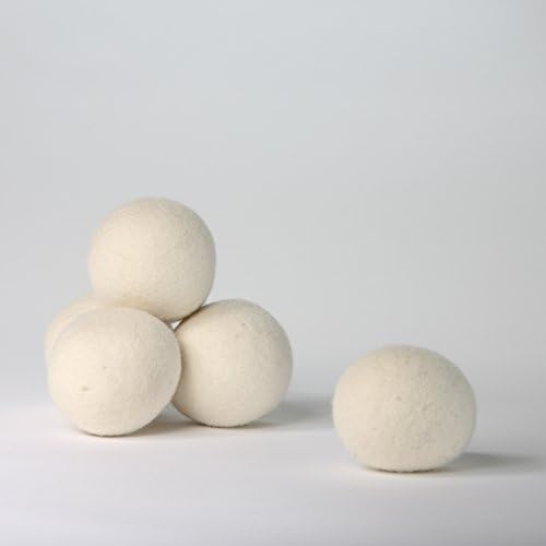 Wool Dryer Balls WooliDri, set of 6 XL, 100% Premium New Zealand Organic Wool, Natural Fabric Softener for Laundry, Reusable anti static