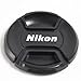 CowboyStudio 62mm Center Pinch Snap-on Lens Cap for Nikon Lens Replaces LC 62 - Includes Lens Cap Holder