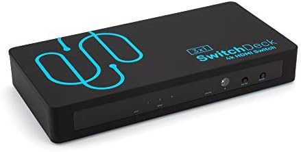 3 Port 4K@60Hz HDMI Switch 3x1 Optional Auto-Switching IR Remote, SwitchDeck Sewell