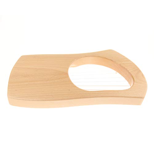 B Blesiya 7-String Wooden Harp， Kit with Tuning Key&Bag&Cleaning Cloth Mahogany Instrument - Music Lovers - Thumbnail 5