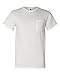Fruit of the Loom Adult 5 oz. HD Cotton™ Pocket T-Shirt M WHITE