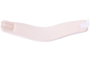 Cervical Neck Traction Device Cervical Collar Neck Support Brace Soft Foam White Adjustable for Neck Pain Spine Relief M, 49X