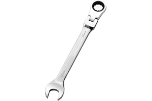 cSeao 16mm Flex-Head Ratcheting Combination Wrench 72-Teeth, Cr-V Constructed, Chrome Plating