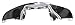 Rear Engine Tin, Without Hose, Without Heat Riser, CHROME, Compatible with Dune Buggy