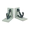 Chesapeake Bay Ltd Blue and White Nautical Anchor Bookends