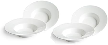 Carmona Roman Collection 4-piece Serving Bowl Porcelain &amp; White New Bone China Set of 4, 6 Oz Serving Soup Bowls