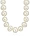 Amazon Collection Sterling Silver White Freshwater Cultured Pearl Necklace, Bracelet, and Earrings Jewelry Set (7-8mm)