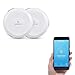 AC Powered Smart Wi-Fi Water Sensor, Flood and Leak Detector with 6ft/1.8m Cable– Alarm and App Notification Alerts, No Expensive Hub Required, Simple Plug & Play by Wasserstein (2 Pack)