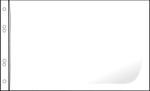 Enigma Heavy Duty Acid Free Archival Safe A4 Landscape Pockets for Ring Binder Albums - 25 Pack