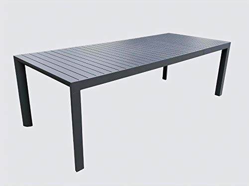 Tavolo Da Giardino Allungabile In Alluminio Colore Antracite