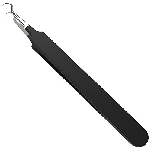 Blackhead Extractor Tweezer â€“ Professional Stainless Steel Blackhead Remover Tool With Curved Tip | Precision-Based Blackhead And Comedone Acne Extractor Tweezer