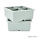 Pratico Kitchen Large Ice Tray, 4 Big 2.25 inch Ice Cubes for Whiskey and Cocktails, 2 Pack