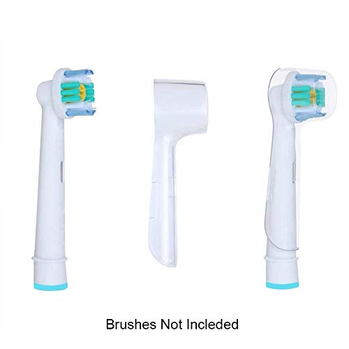 Fit Braun Oral - B Tooth Brush Cover 2 count - Clear Cover Only by B.N.D set of two