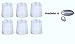 (6) Medela Clear Travel Caps/ bottle cap/ nipple cap/ collar cap - Genuine for Use with Collar Ring - Medela Bottles