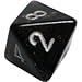 Polyhedral 7-Die Borealis Dice Set - Smoke with Silver (Discontinued)