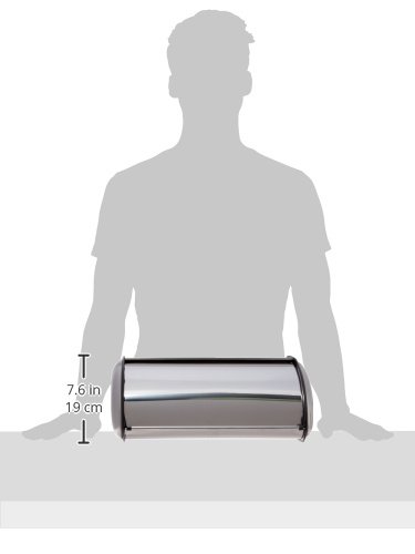 Home-it Stainless Steel Bread Box for kitchen, bread bin, bread storage Bread holder 16.5x10x8 - Image 4