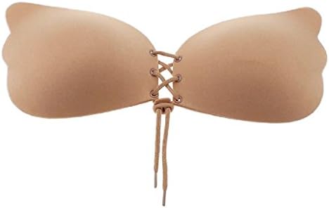 Xianhan Apparel Invisible Fly Bra Strapless Push Up Bra Top Stick Gel Silicone Bralette Sexy Deep V Bras