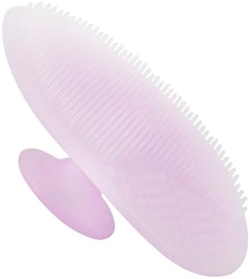 Lifemall BB Baby Wash Hair Massage Brush Infant Bath Soft Silicone Brush Dandruff Off (Pink)