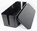 JK Home and Office Wire and Cable Organizer Box - Fits Long Power Strips - Large Clean-Look Management - Hide Ugly Cords, Surge Protectors, USB Sticks to De-Clutter Your Home - Includes 2 Wire Ties